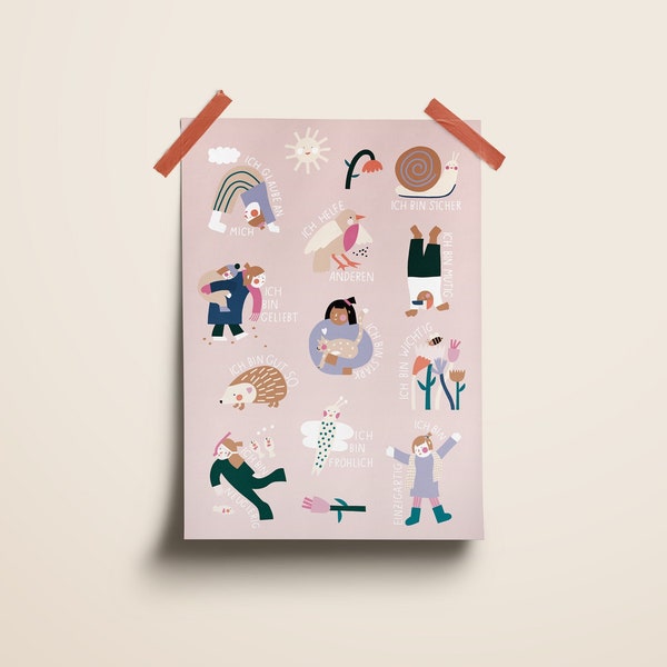 Print Kinderzimmer / Mutmachposter / Girls Edition / A3