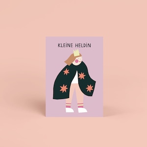 Postkarte - Kleine Heldin