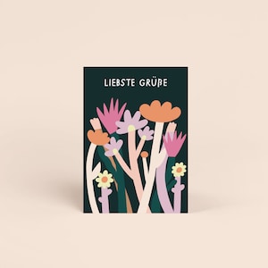Postkarte - Liebste Grüße