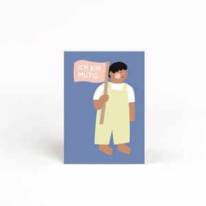Postkarte - Ich bin mutig / Mutmacher
