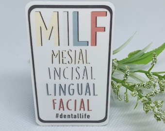 Dental Sticker|Waterproof| Journals, Water bottles | Dentist| Dental Hygienist| Dental school| Dental Assistant| Teeth| Education| MILF