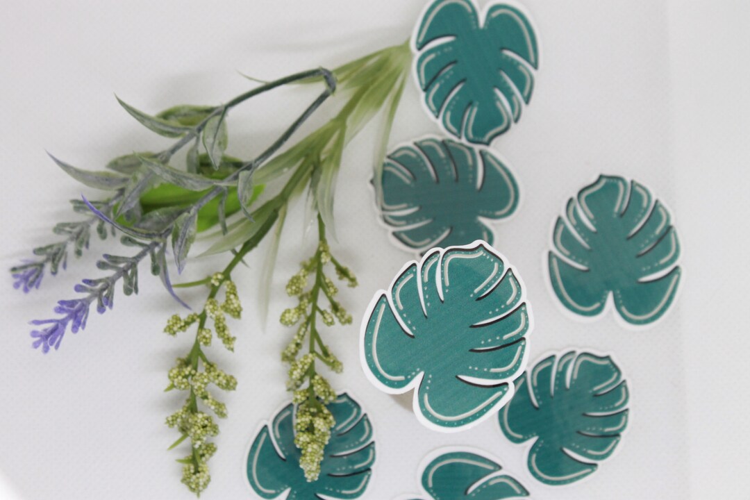 Leaf Floral Stickers| Spring Decorations| Journal Stickers/ Water ...