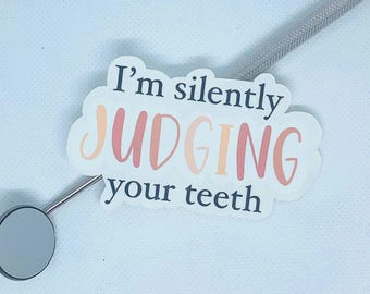Dental Sticker|Waterproof| Journals, Water bottles | Dentist| Dental Hygienist| Dental school| Dental Assistant| Teeth| Education| Braces