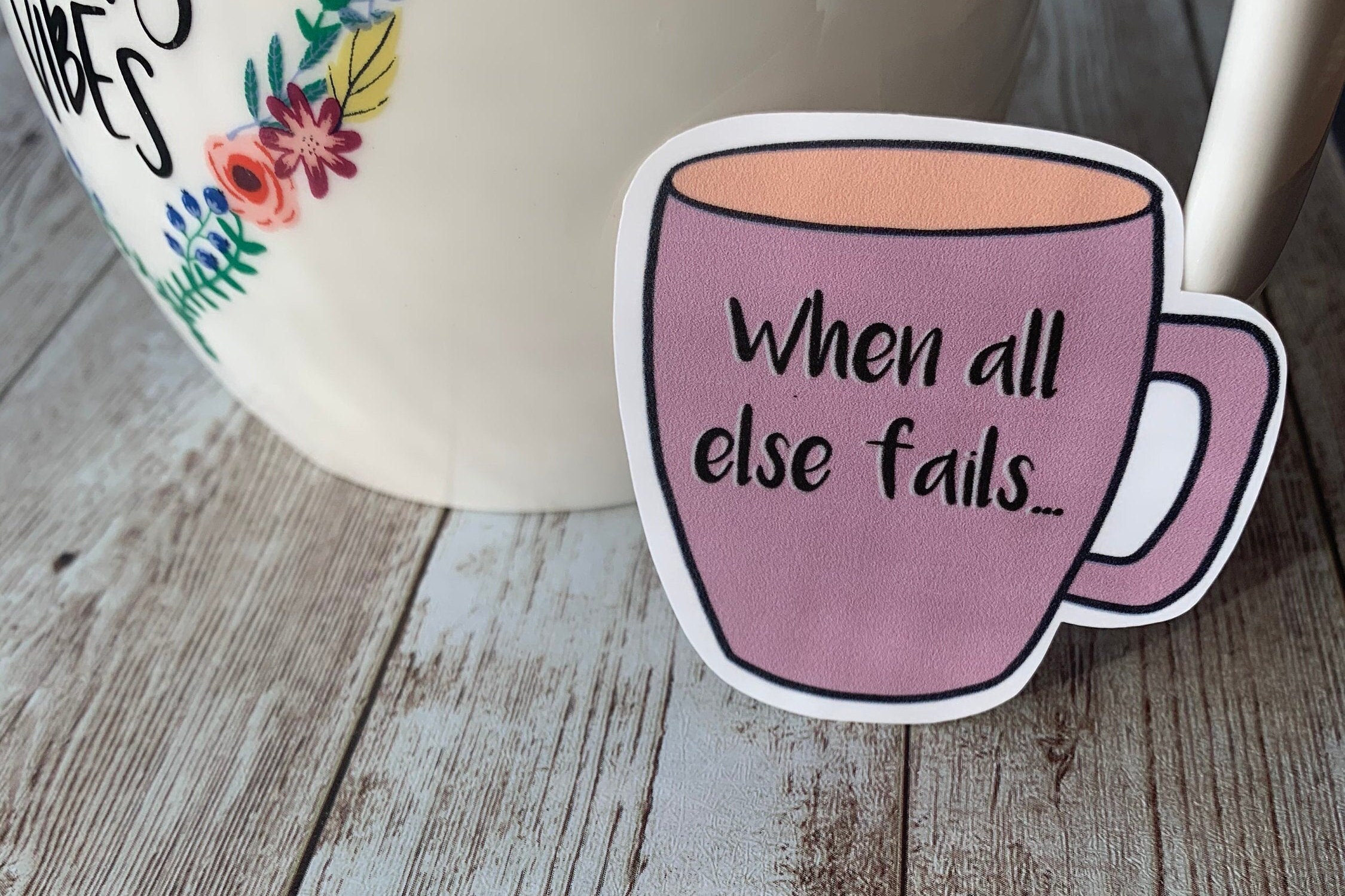 Mug Decor Sticker Coffee Mug Sticker Bundle| Sticker Sets, Journal Stickers, Water Bottle ...