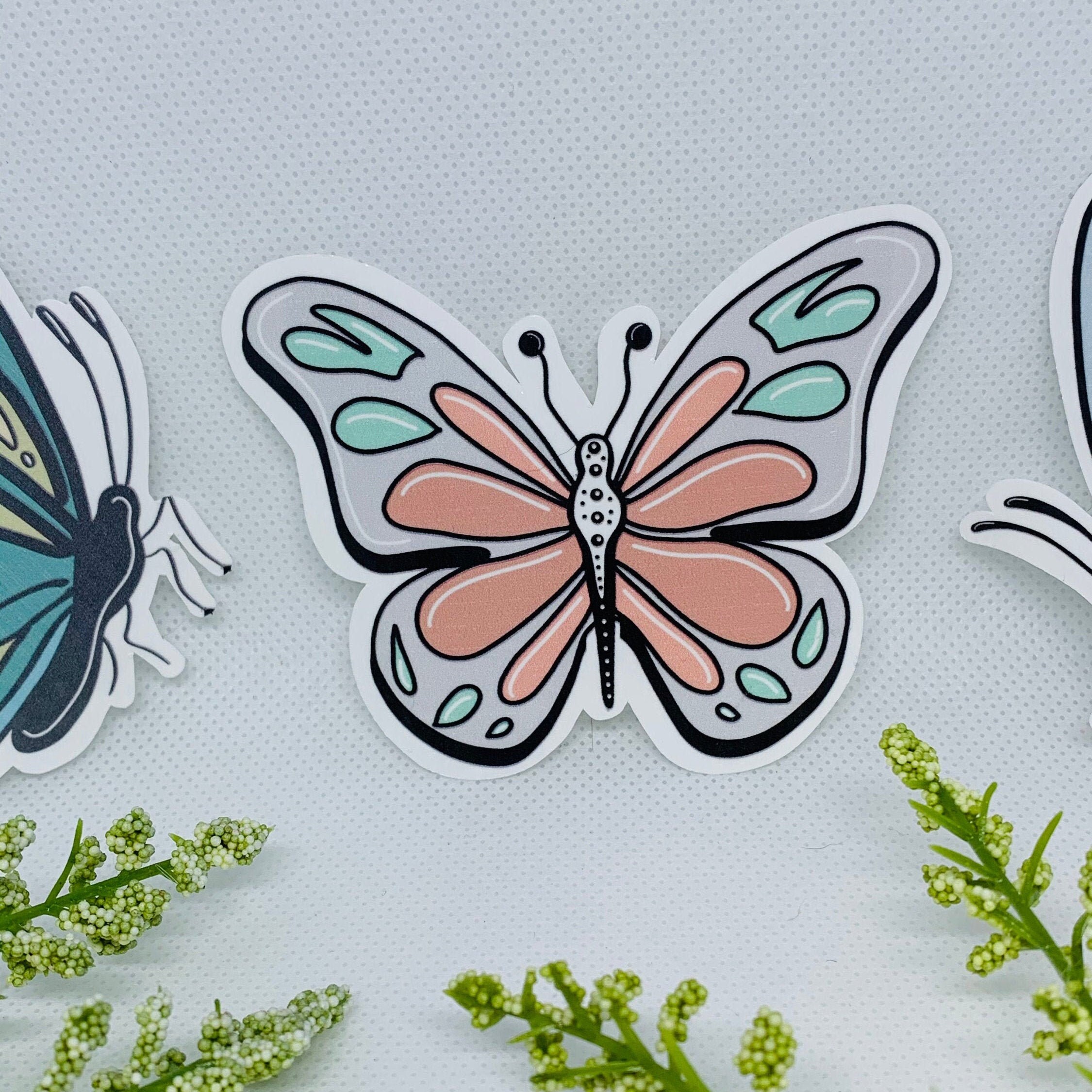Butterfly Sticker Large Stickers Journal Stickers Water Etsy