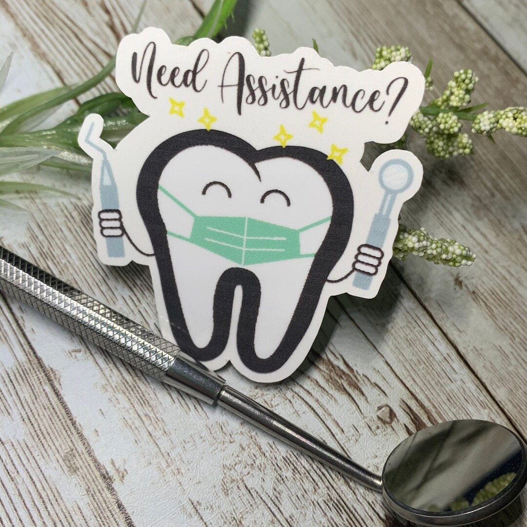 Assisting Dental Sticker Journals, Water Bottles Stickers Dentist