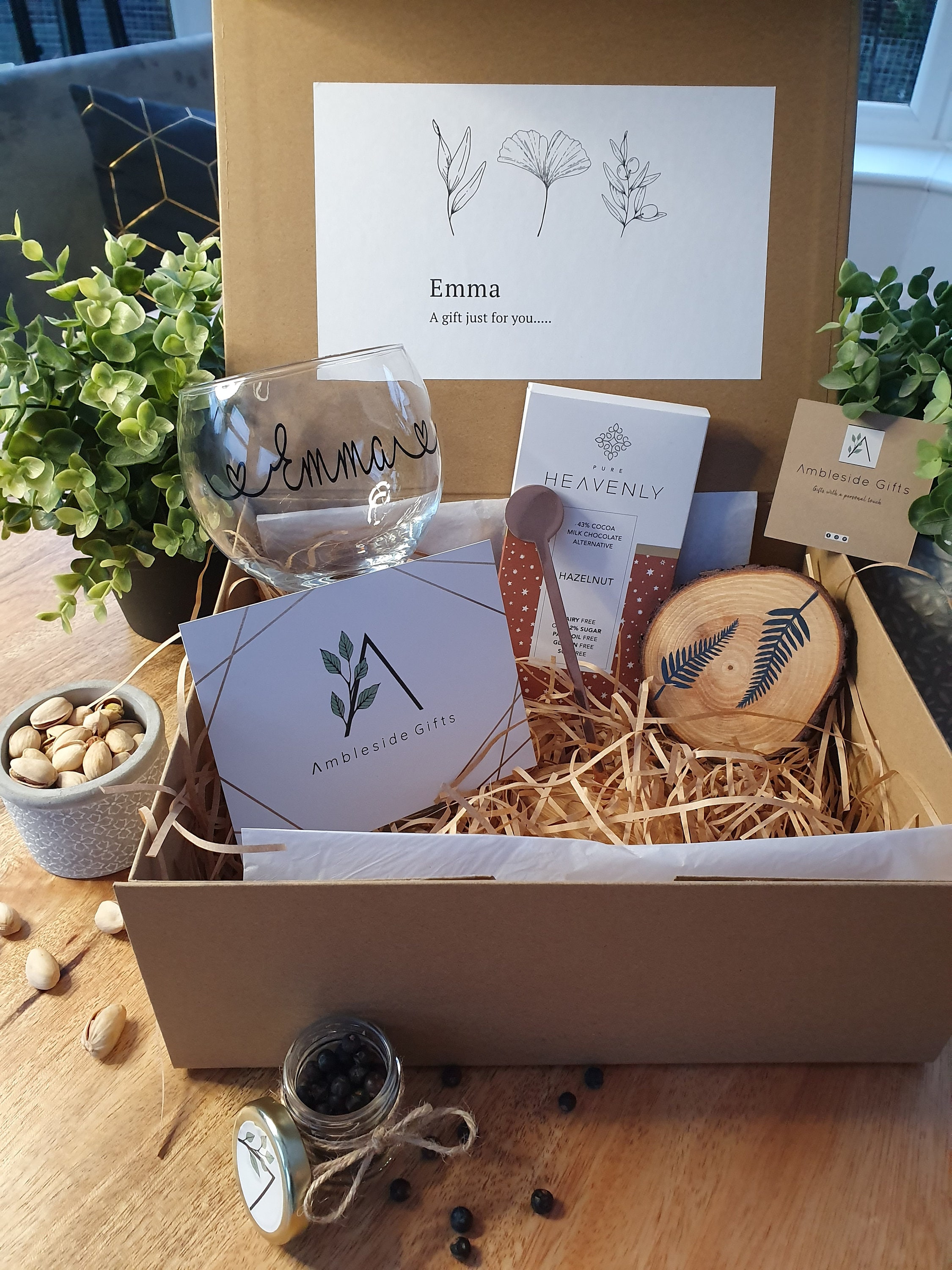 Personalised Gin Gift Box.The Botanical Collection Gift for Etsy