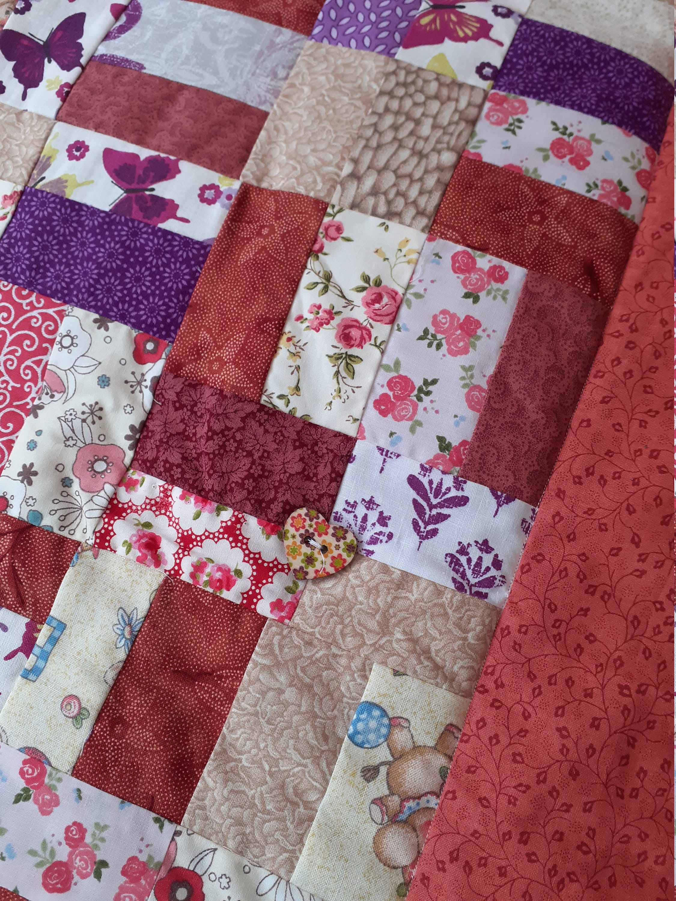 handmade patchwork quilt Etsy
