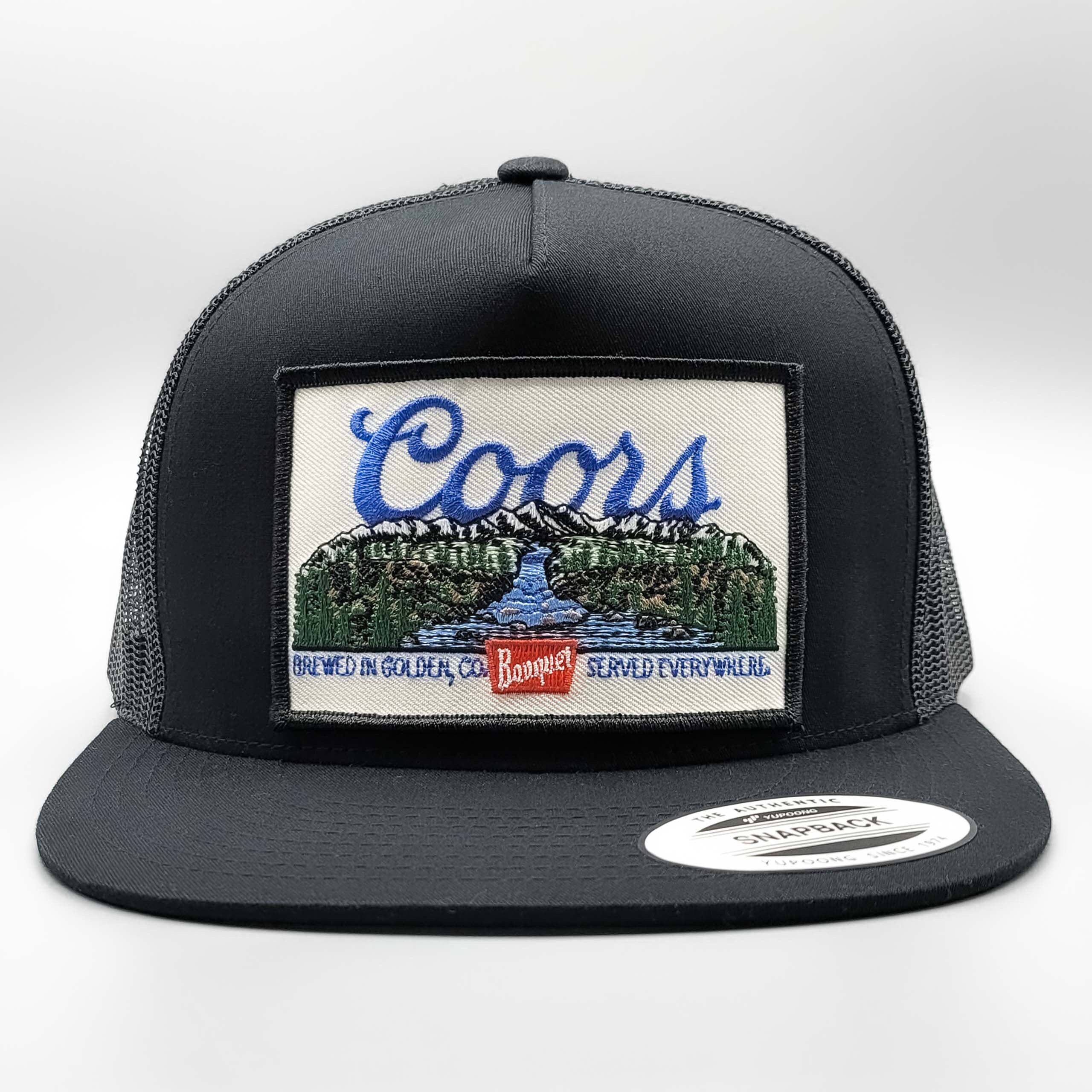 Coors Beer Trucker Hat Vintage Patch on Flatbill Snapback Etsy