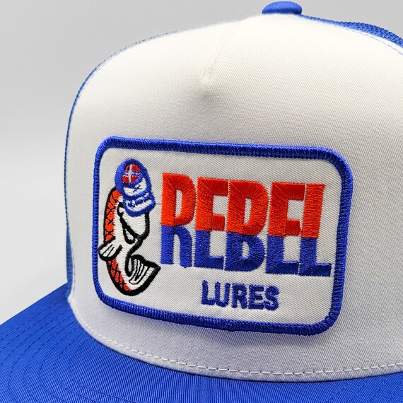 Rebel Lures Fishing Hat Vintage Trucker 