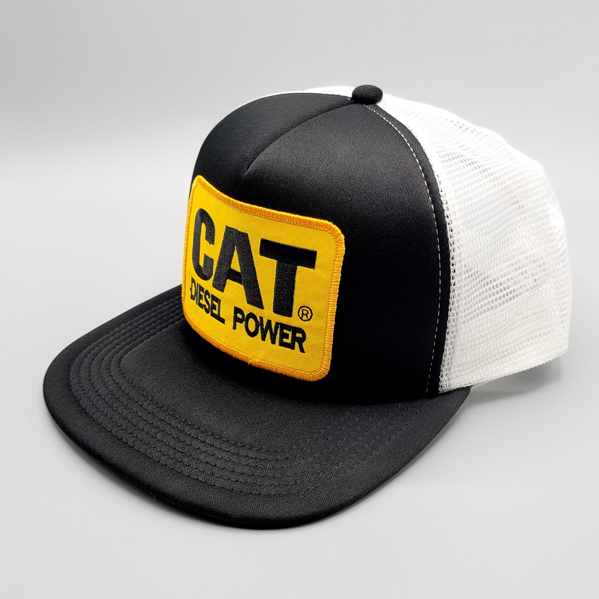 Caterpillar Trucker Hat Cat Diesel Vintage Trucker Hat Mesh Etsy