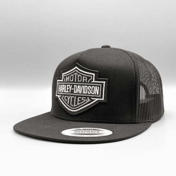 Harley Davidson Trucker Hat Retro Harley Biker Patch on Etsy