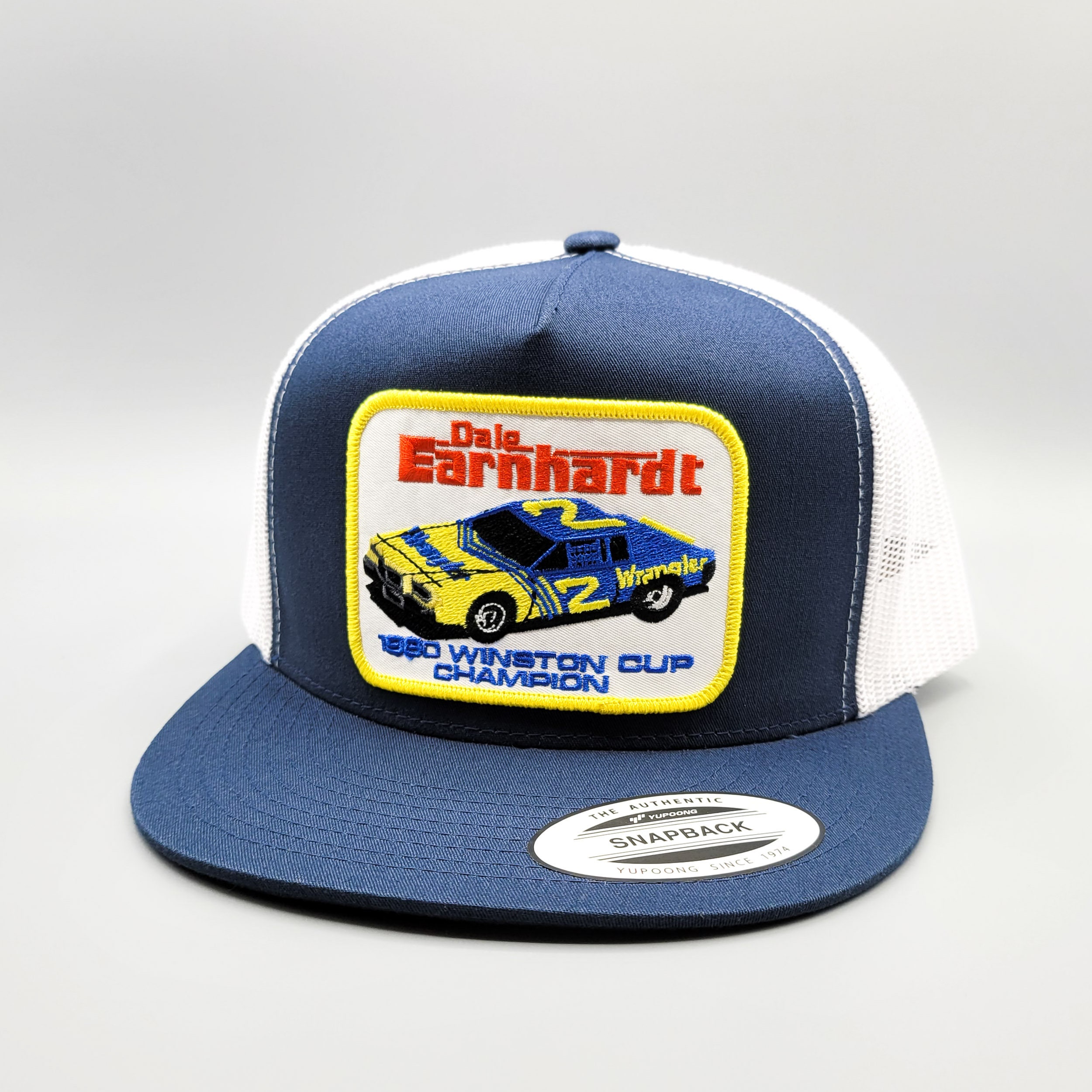 Dale Earnhardt Hat, Earnhardt Sr. Nascar Trucker Hat, Vintage Trucker Hat, Winston Cup Patch on Flatbill Snapback Baseball Cap