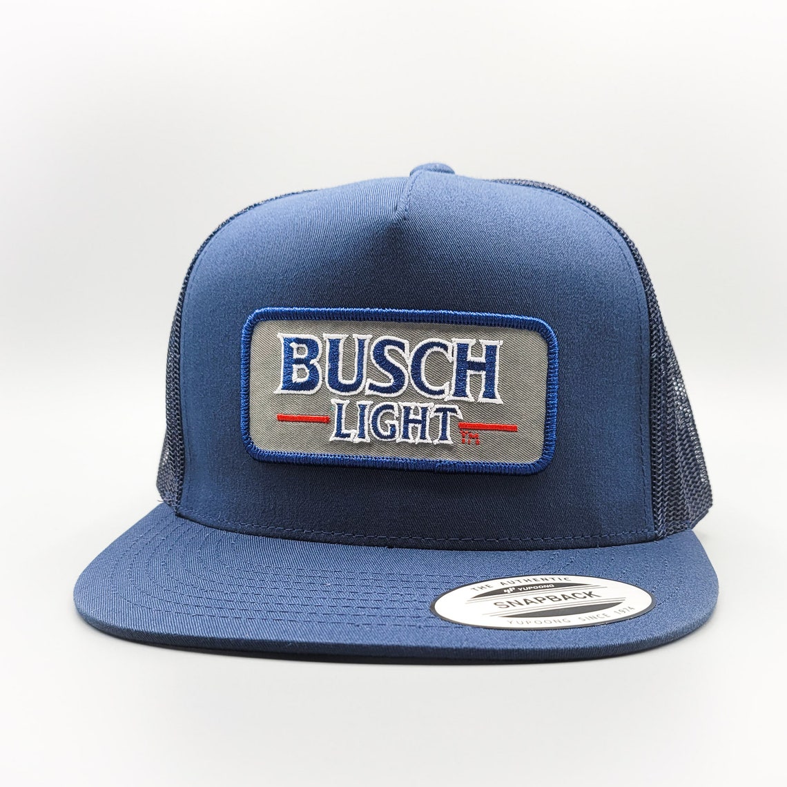 Busch Beer Trucker Hat Vintage Beer Patch Flatbill Vintage Etsy