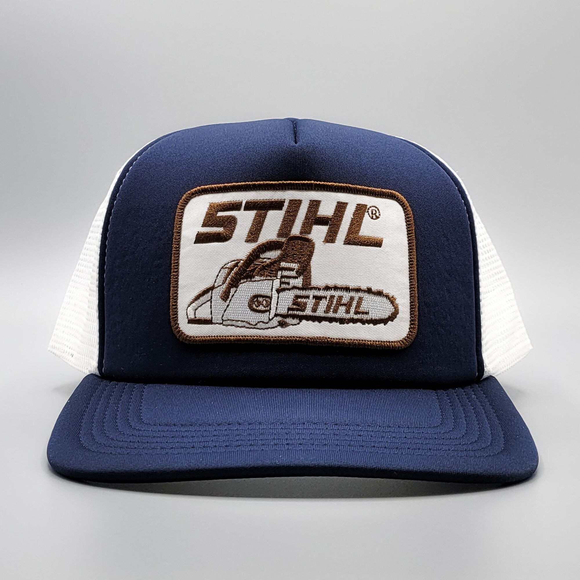 Stihl Gray Mesh Back Hat/Cap W Brodé Patch réglable Lg-Xl