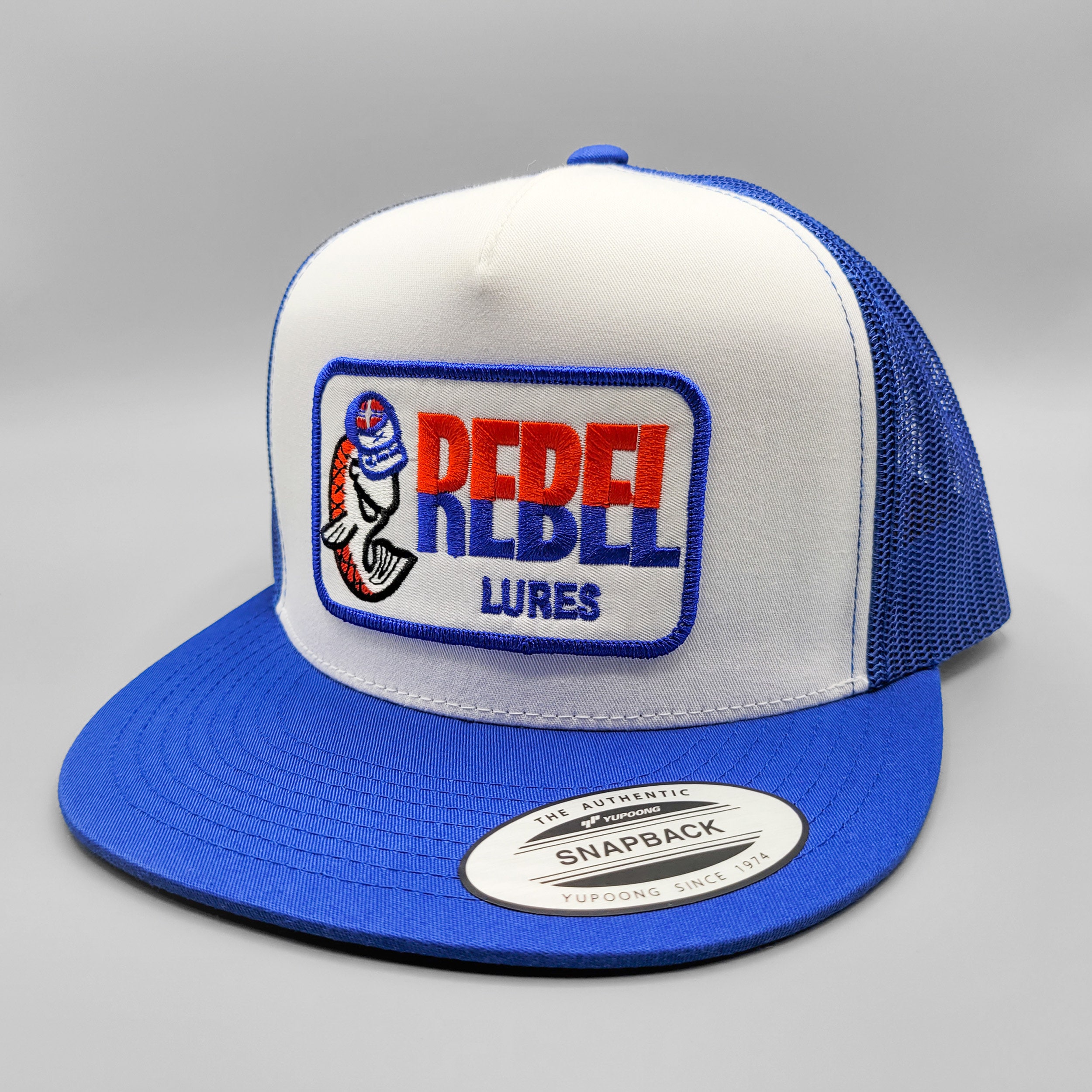 Rebel Lures Fishing Hat Vintage Trucker 