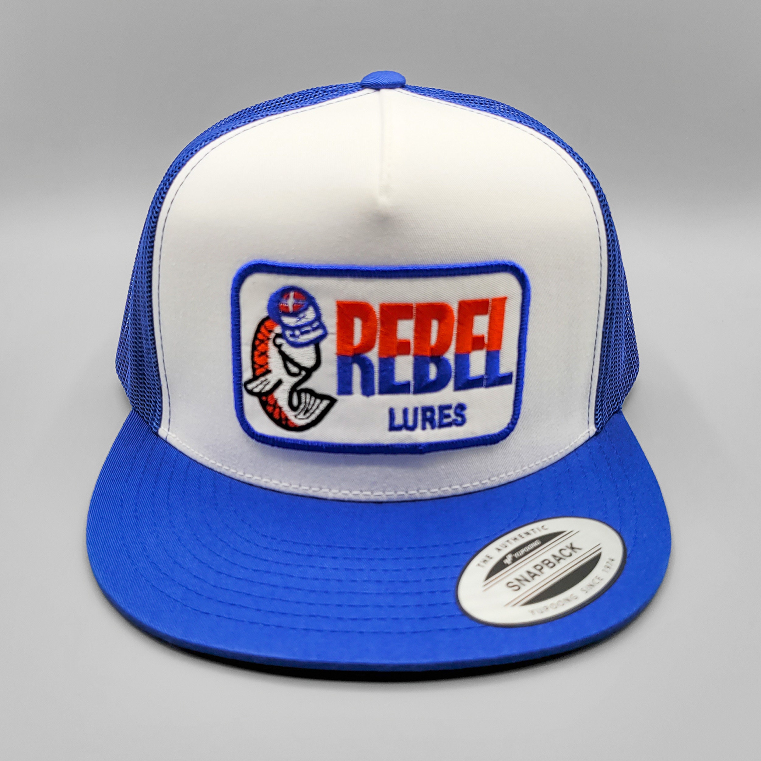 Rebel Lures Fishing Hat Vintage Trucker 