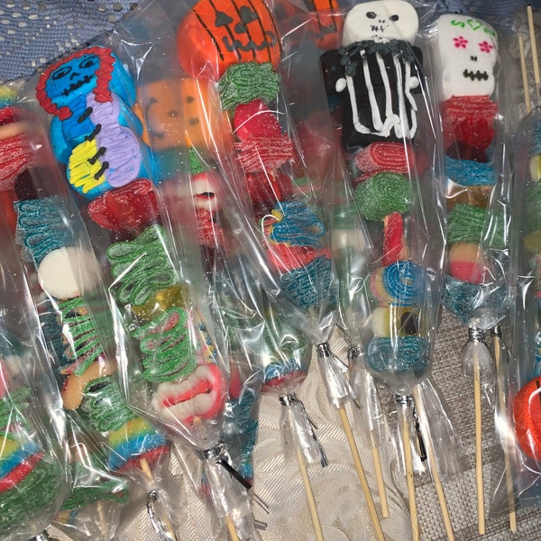 Themed Candy Kabobs ( Halloween)