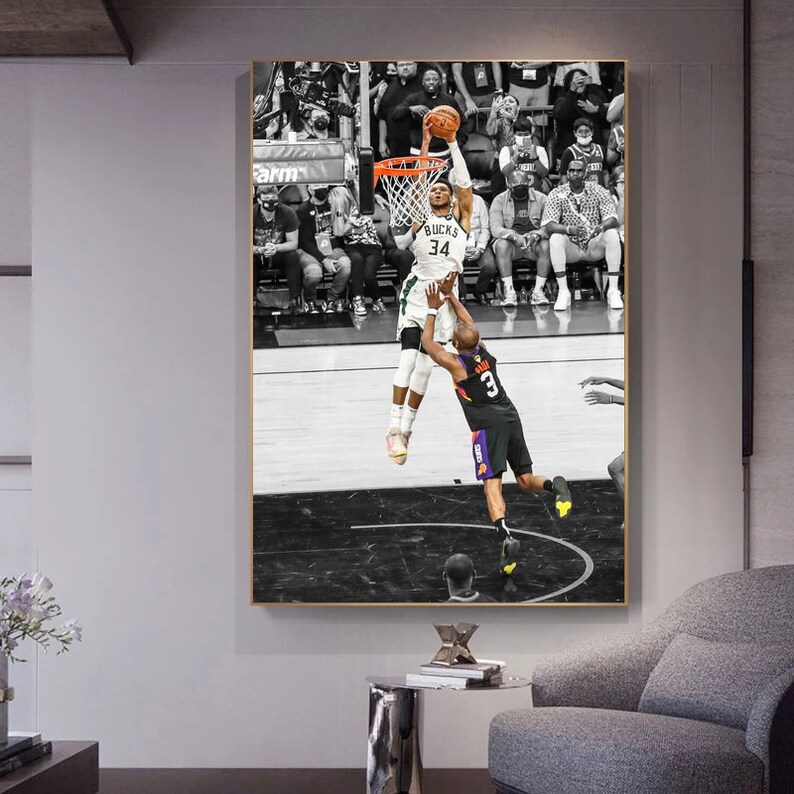 Giannis Antetokounmpo The Dunk poster 2021 Finals Game 5 | Etsy