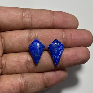 TOP AAA Quality Very Rare Blue Flashy 100%Natural Lapis Lazuli Fancy Shape Pear(15X22X5MM) Gemstone Cabochon Calibrated Size For Jewelry
