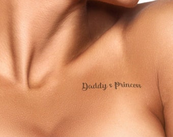 Daddy's Girl Tattoo - Etsy UK Daddy's Girl Tattoo - Etsy UK