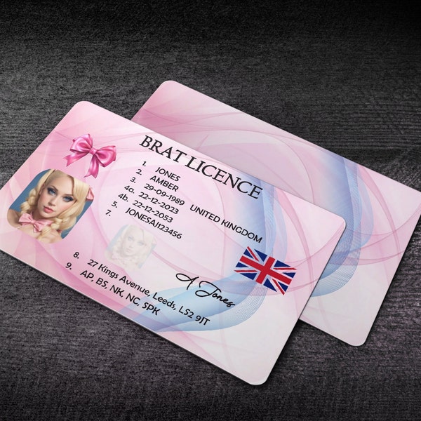 Personalised Metal Brat ID Licence - Perfect for Little Ones, Brats and Age Play Couples
