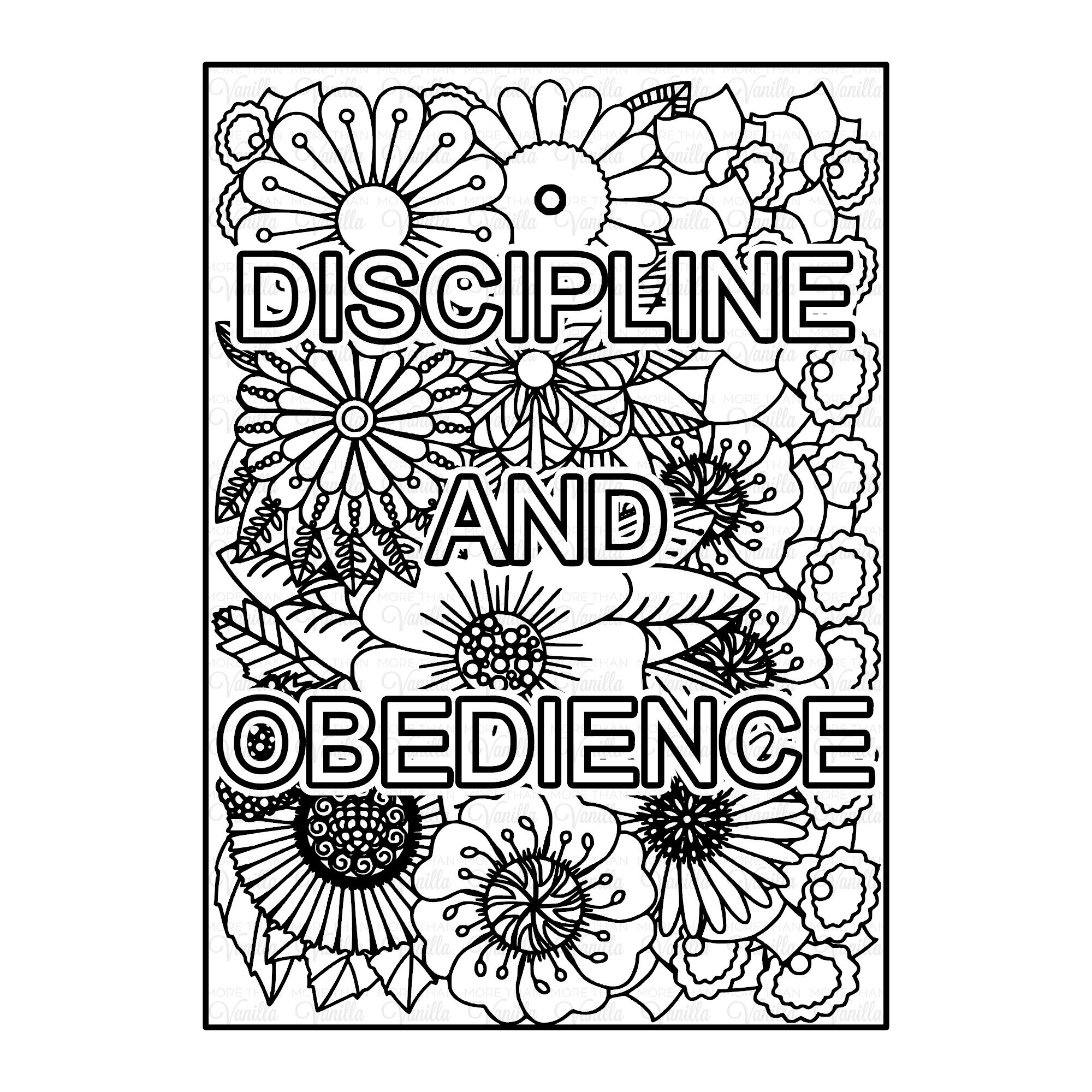 Discipline and Obedience BDSM / Bondage Colouring Art for Adults Adult