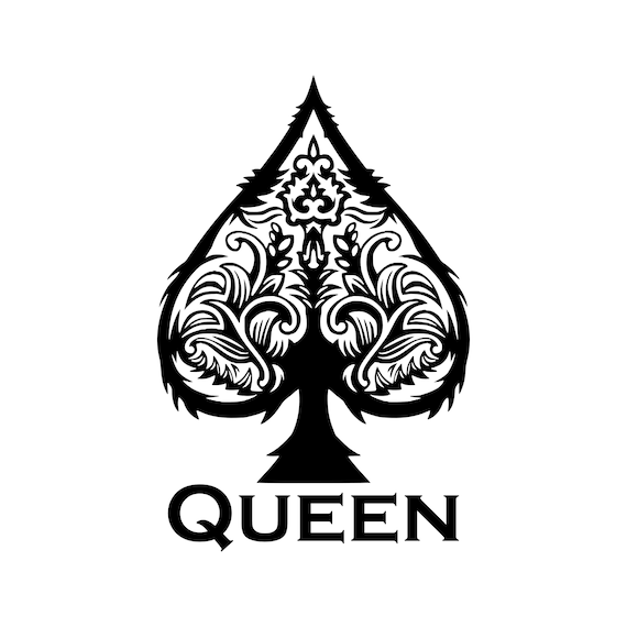 15 X Big Queen Of Spades Tattoo In Black Plus 6 Small QOS Temporary Tattoo Hotwife Tattoo Bbc 15 - Foto 8