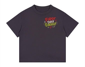 First Day Energy Shirt | Kids Back To School Tee | Skate Style Youth Graphic T-Shirt | First Day of School Outfit | Picture Day Co