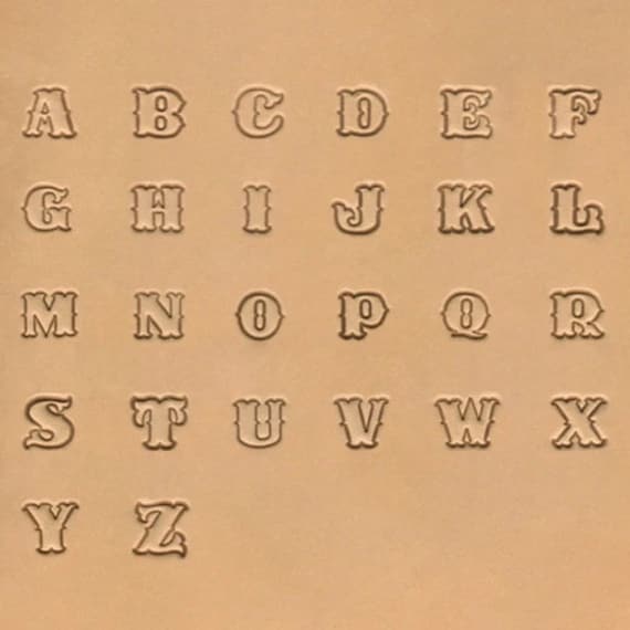 1/2 12.7mm Western Style Alphabet Leather Stamp Set - Etsy