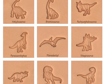 Dinosaur 3-D Leather Stamp Set 8168-00