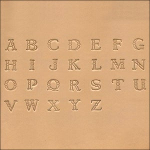 3/8&quot; (9.5mm) Fancy Font Alphabet Leather Stamp Set 4907-00
