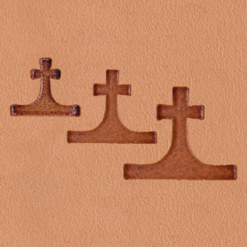 Meander Cross 3-Piece Border Leather Stamp Set MC