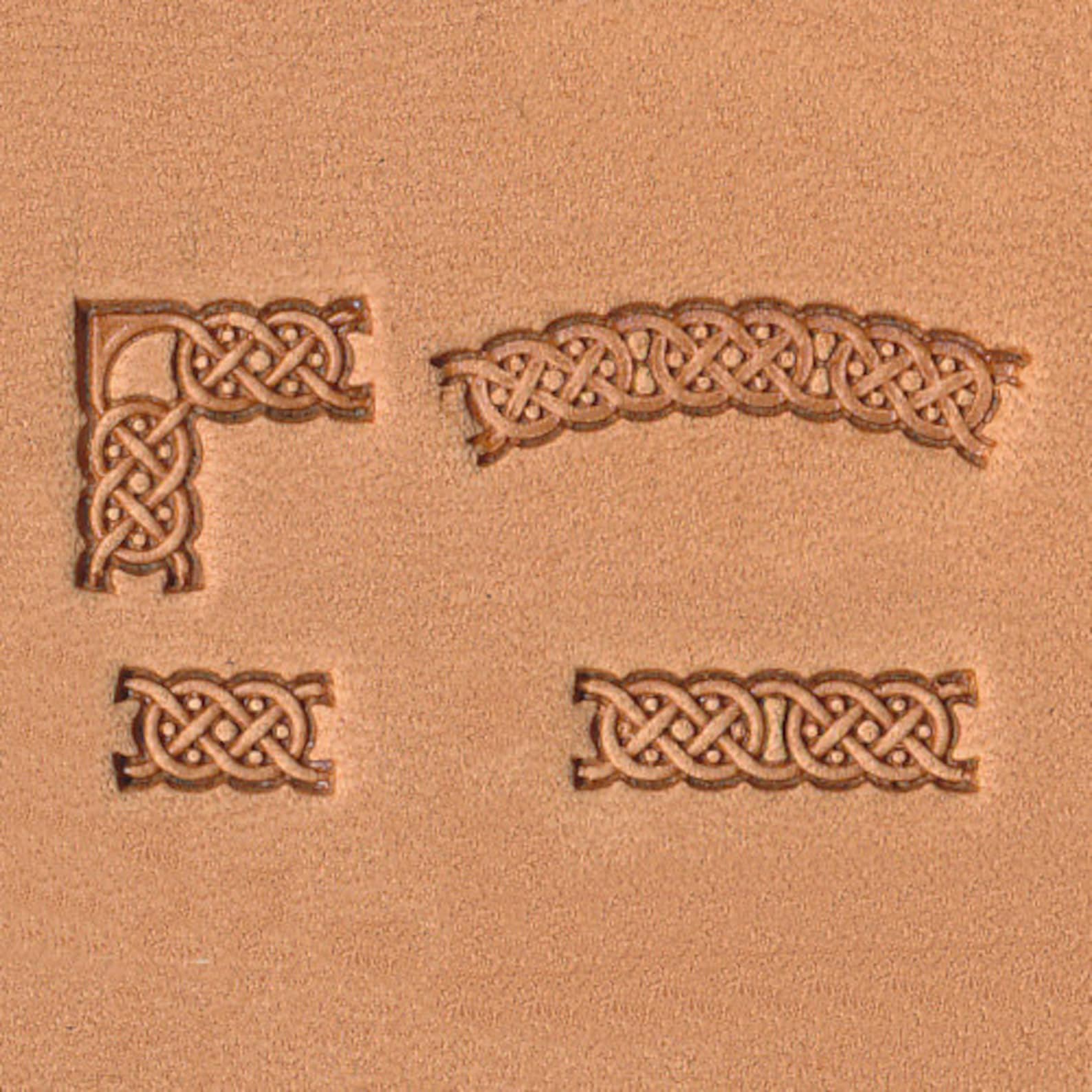 Celtic Weave Border 4Piece Leather Stamp Set 6901500 Etsy