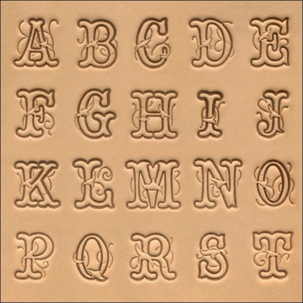 Tandy Leather Craftool 1/4 (6 mm) Alphabet & Number Set 8137-00