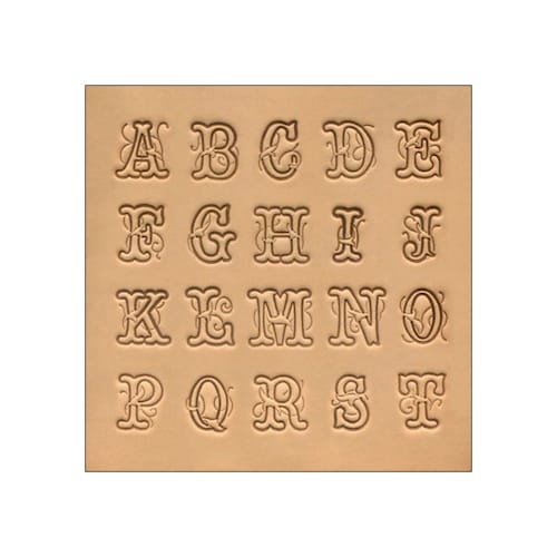 1/4 Alphabet and Number Leather Stamp Set Etsy