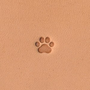 Dog Paw Silhouette O010 Leather Stamp