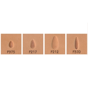 May include: Four different sized beige textured fabric samples with the product codes P975, P217, P212, and P370 printed below each sample.