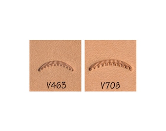 Juego de sellos para cuero Veiner Scalloped Fine V463 V708 (2 piezas)