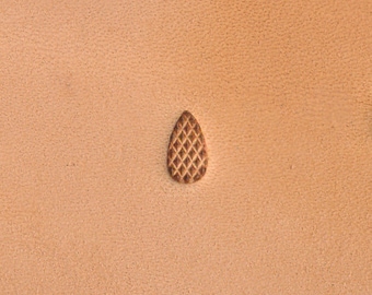 Background Checked-Coarse A118-C Leather Stamp