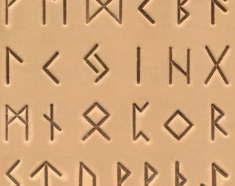 3/4" (19mm) Celtic Alphabet Leather Stamp Set 8146-00