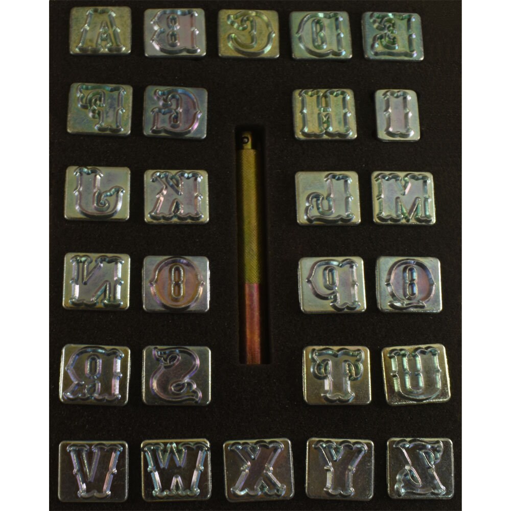 36 Stücke Stahl Alphabet Anzahl Stempel Punch Set ... – Viceal