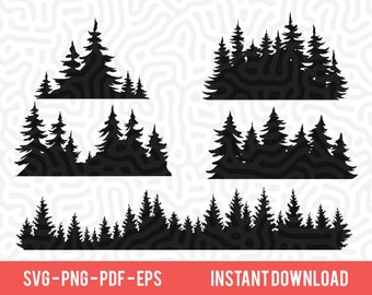 Download Treeline Silhouette Svg