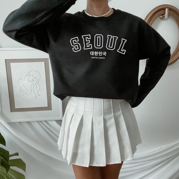 Korean Sweatshirt Kpop Sweatshirt South Korea Korean Clothes Etsy