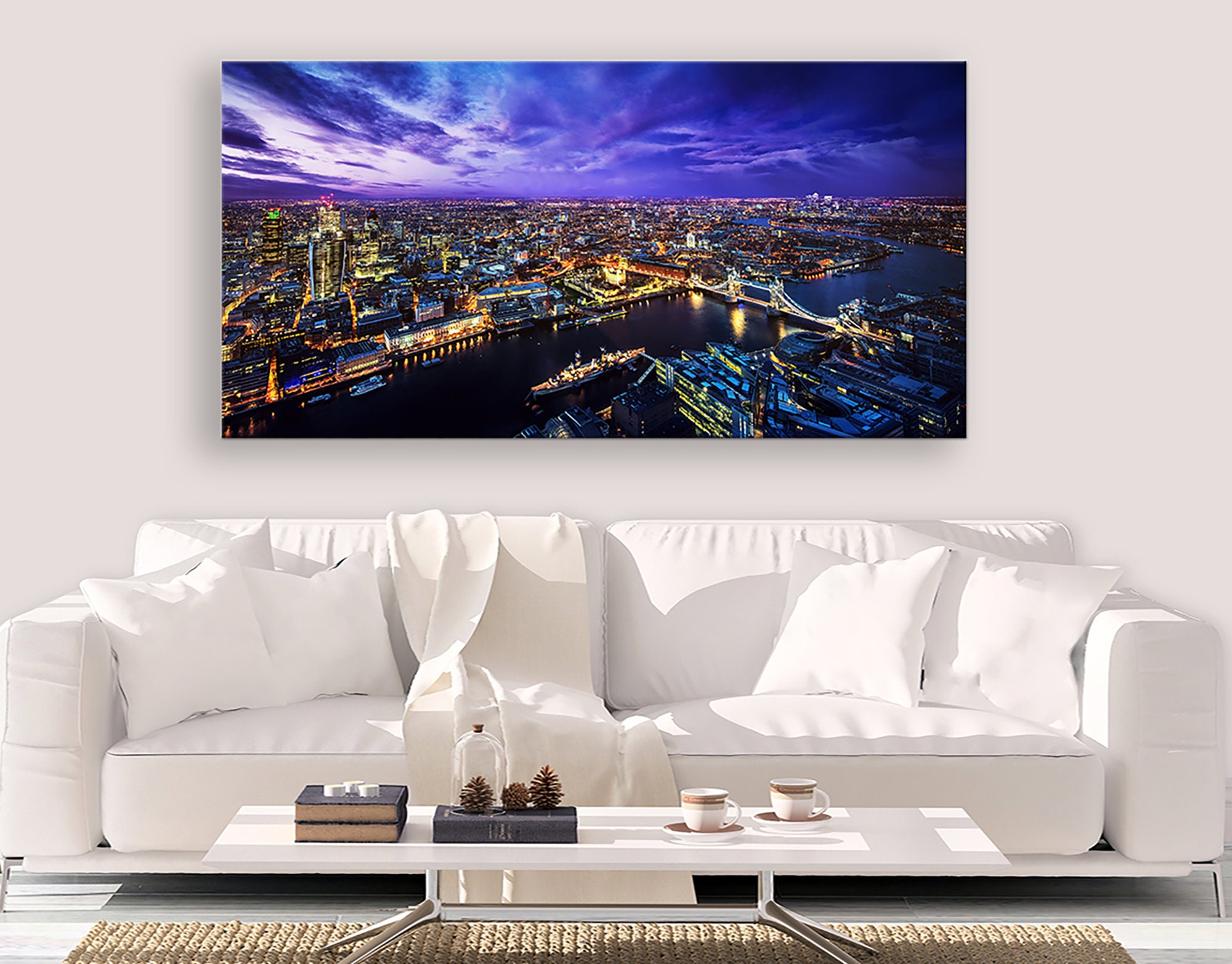 London Skyline Canvas Wall Art Framed Print. Various Sizes Etsy