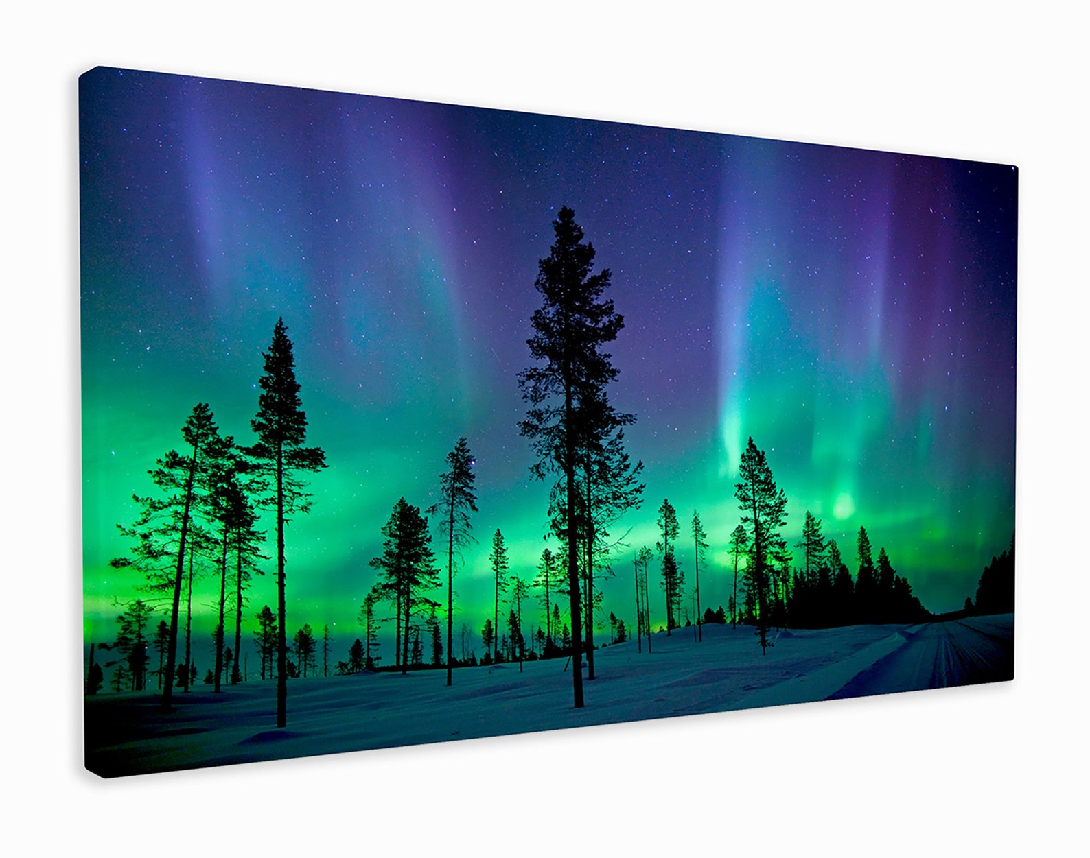 Aurora Borealis Canvas Wall Art Framed Print. Various Sizes Etsy