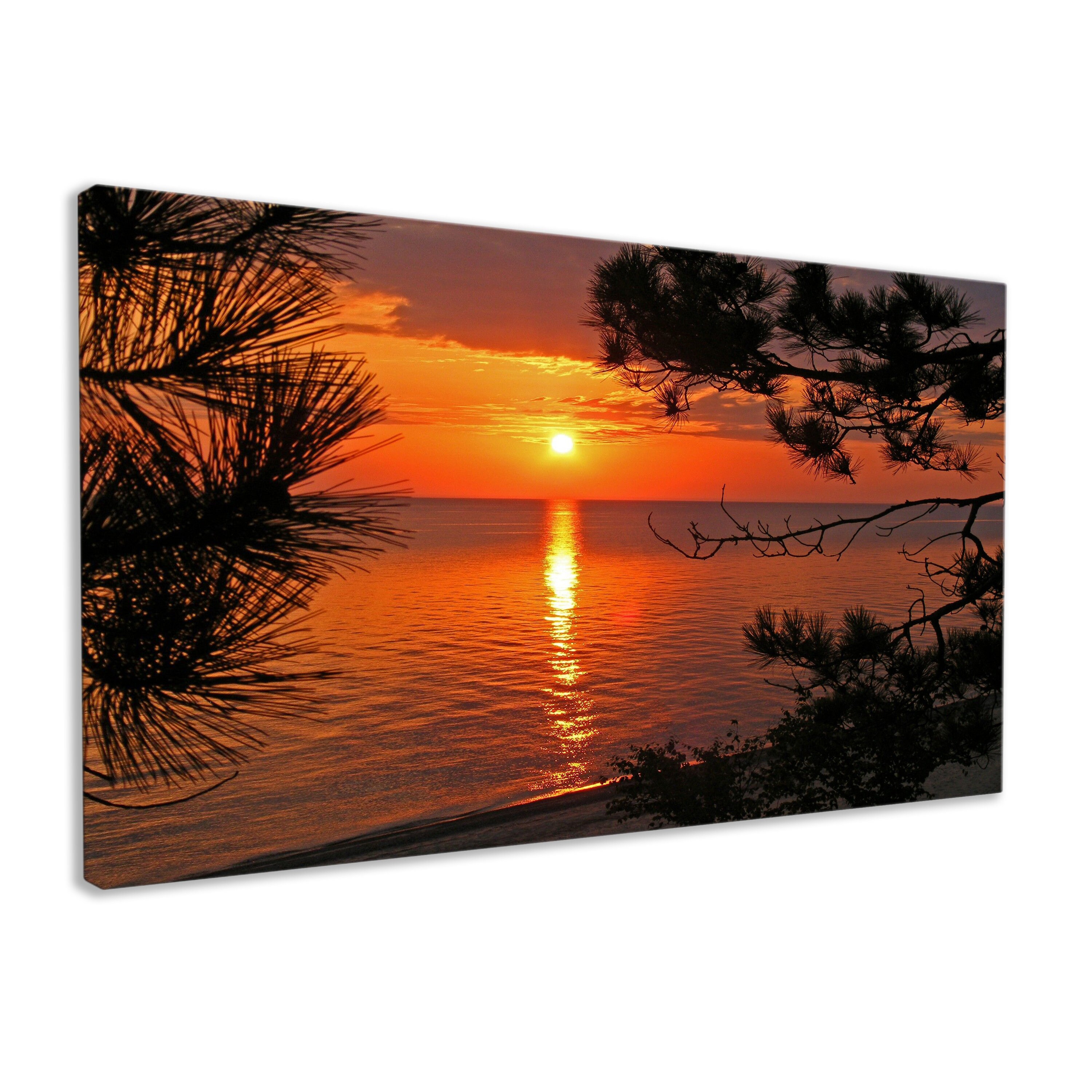 Ocean Sunset Seascape Sunset Canvas Wall Art Perfect for Etsy UK