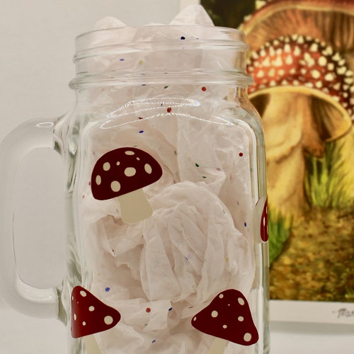 Mushroom Mason Jar Etsy