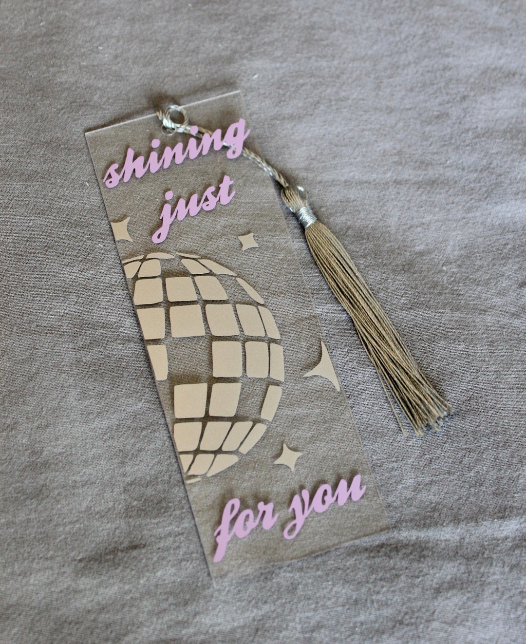 Taylor Swift Mirrorball Bookmark, Book Lover Gift, Acrylic Clear