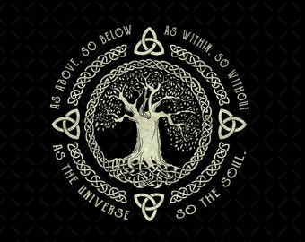 As the Universe So the Soul Svg, Trismegistus Svg, Universe Soul Svg, Meditation Svg, Yoga Svg, Tree of Life Svg, Instant Download